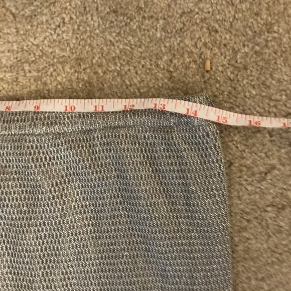 Elegant Silver Crochet Maxi Skirt Sz Medium to Large - Picture 8 of 9